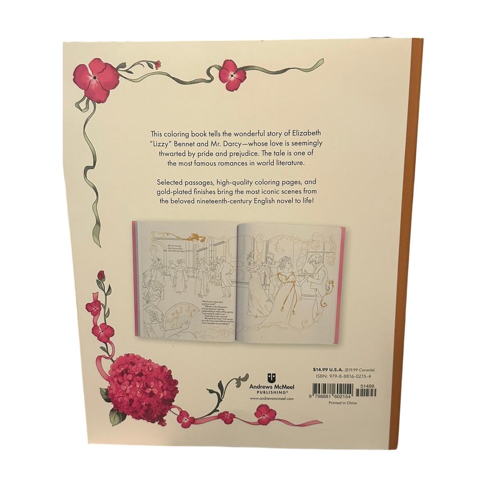 Color Your Classics Pride and Prejudice The Big Jane Austen Coloring Book NEW - Picture 2 of 3